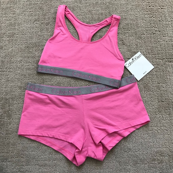 calvin klein boyshort set